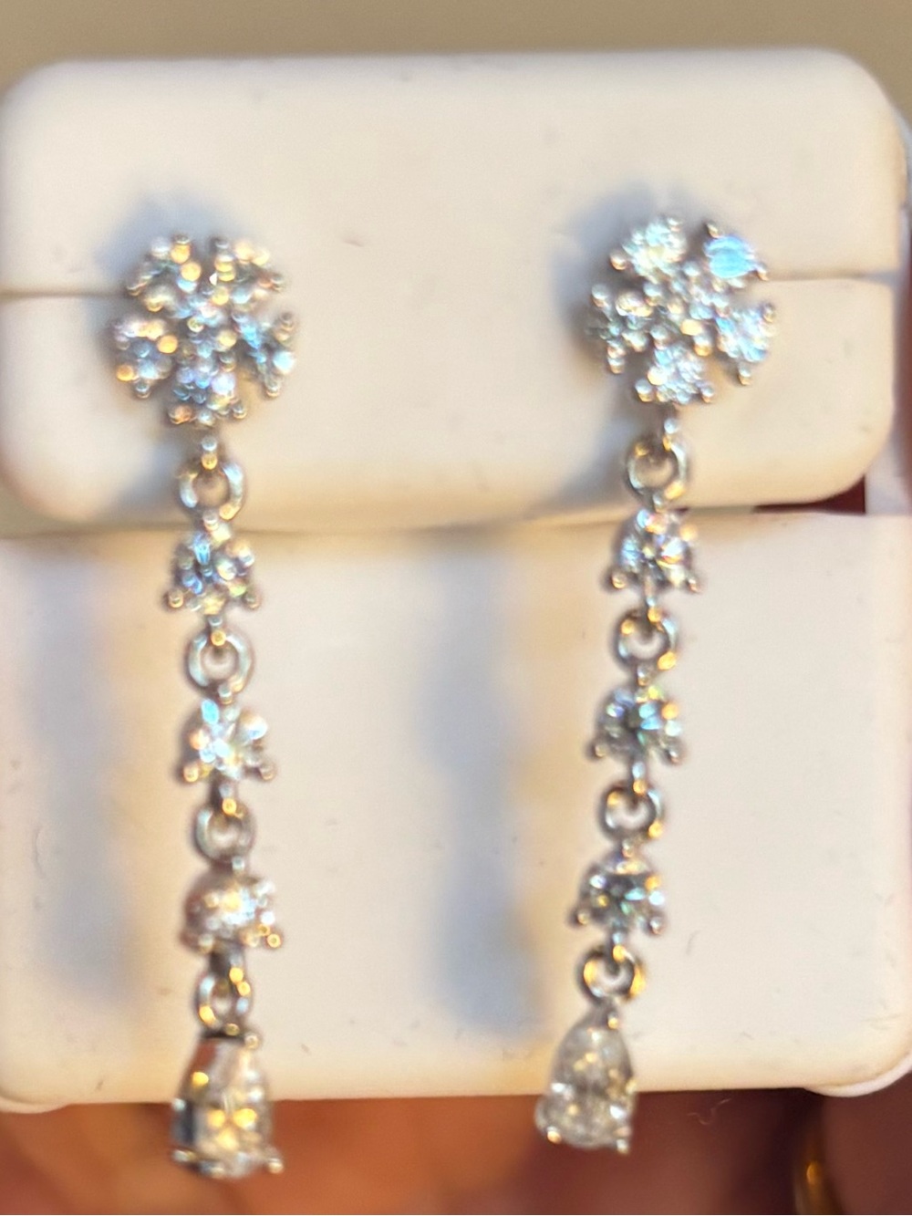 Drop Dangle Earrings - Moissanite 925 Silver